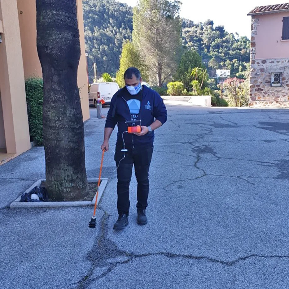 Recherche de fuite au gaz traceur avec le détecteur Variotec